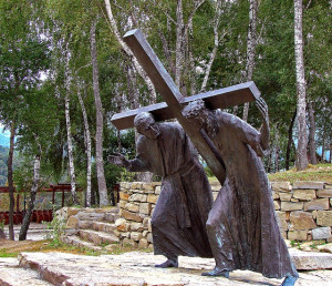 Sations of the Cross at Pasierbiec City with Jesus. Image from Pixabay